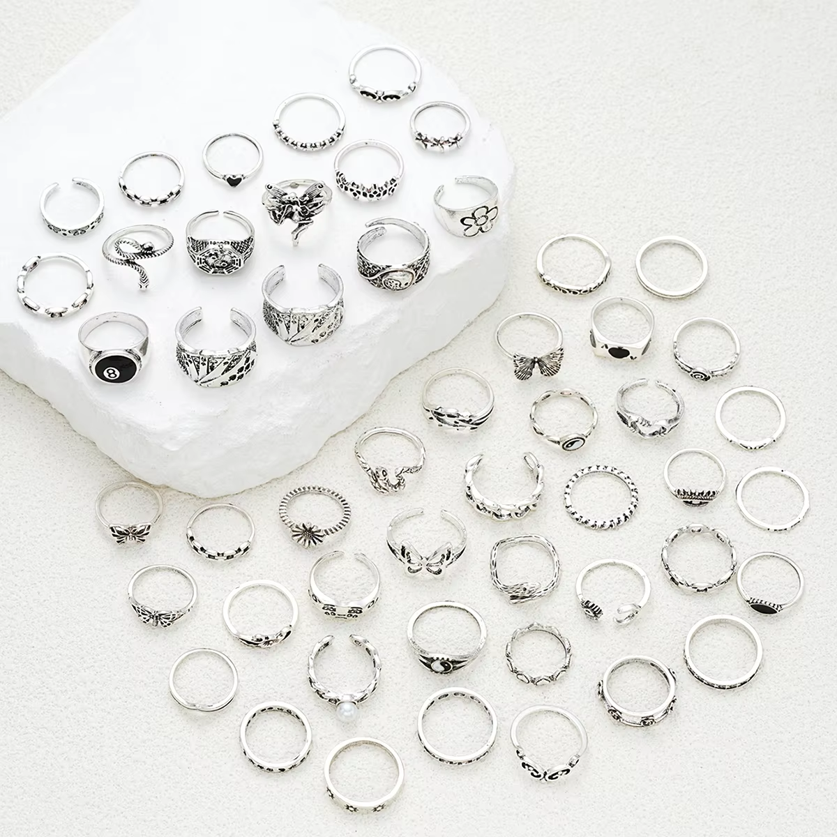 51 Pcs Punk Ring Set For Women – обзор и цена Men'S Gothic Formal Wear