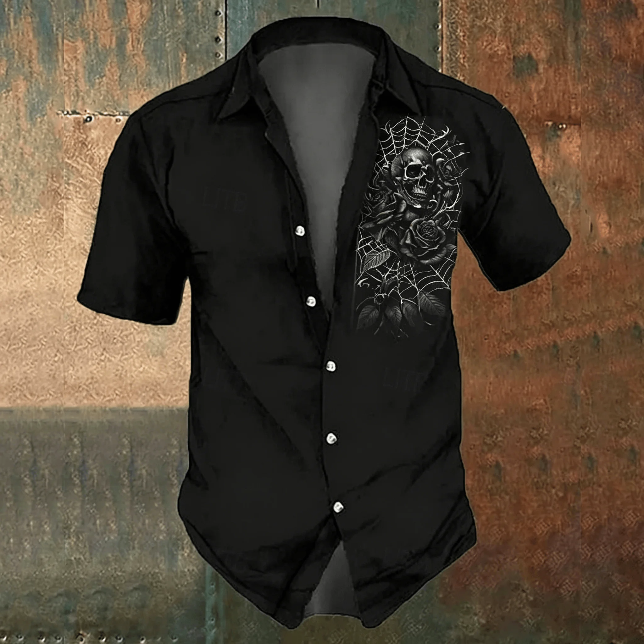 Men's black cross-print casual – обзор и цена Men'S Gothic Formal Wear