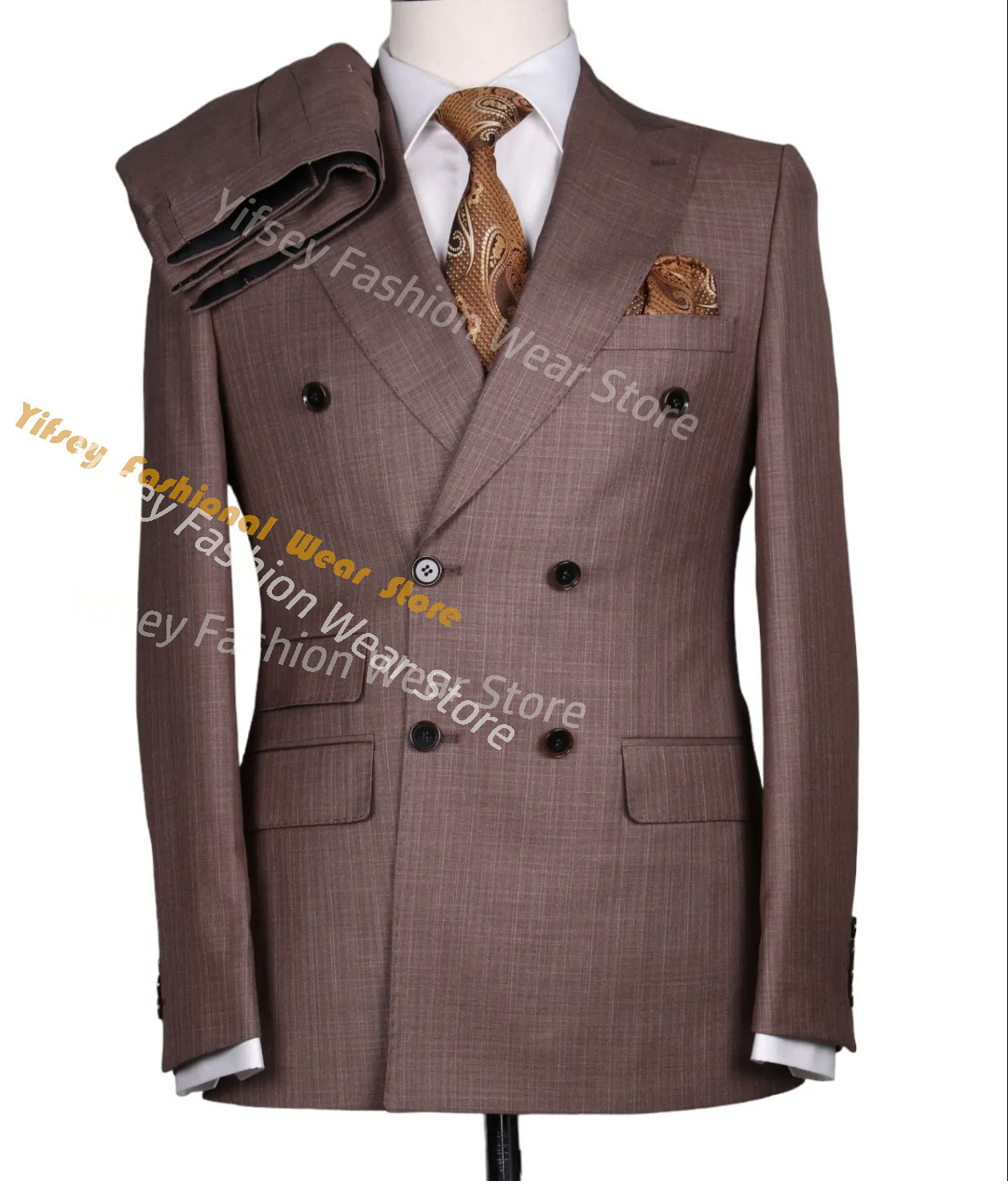 Brown Summer Man Suit Set Coat – обзор и цена Latest Men Formal Wear