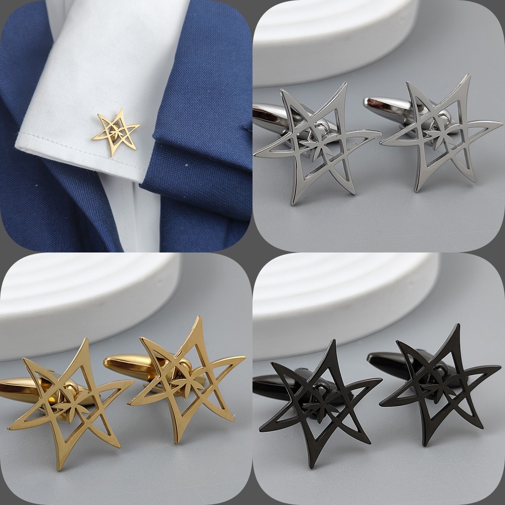 Hexagonal star gold-plated cuf – обзор и цена Men'S Gothic Formal Wear