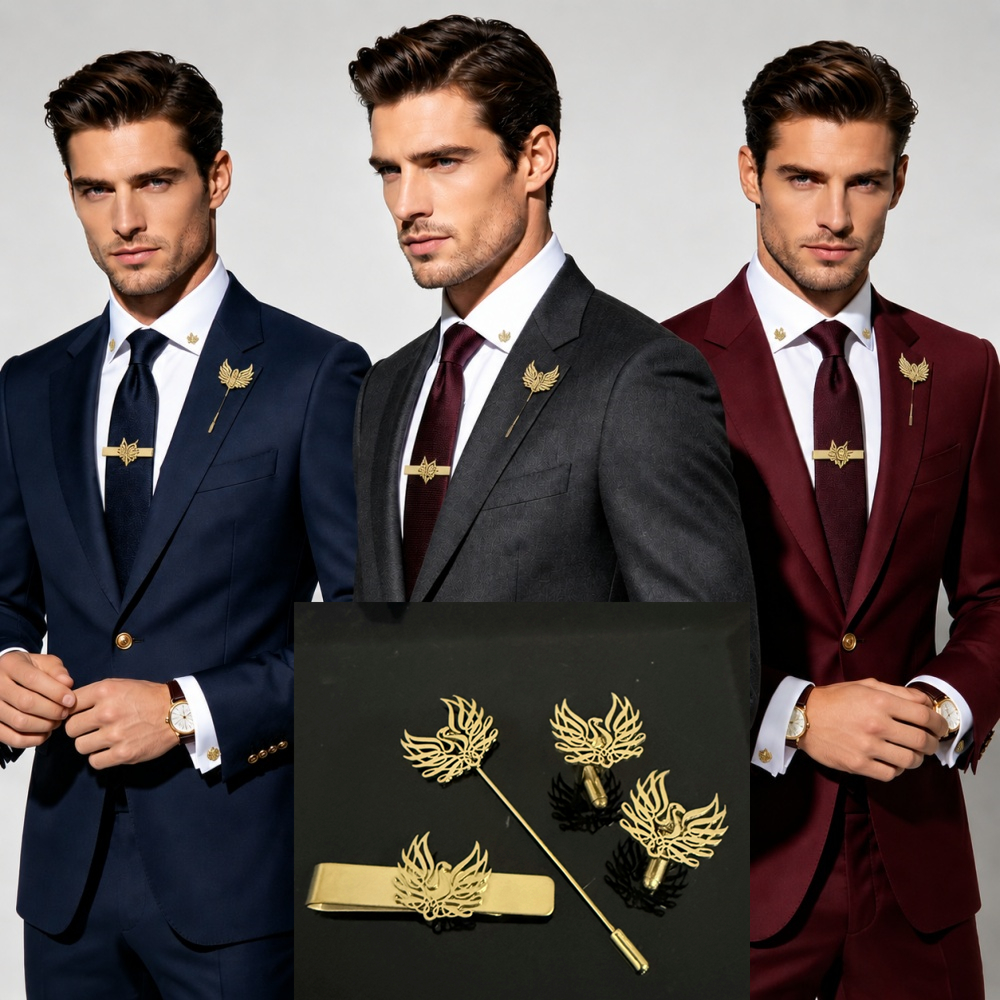 Custom Cufflink Tie Set Bar Pe – обзор и цена Men'S Formal Wear