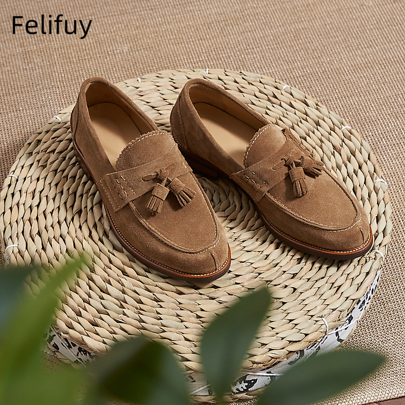New Brown Men Flat Loafers Cow – обзор и цена Men'S Formal Wear