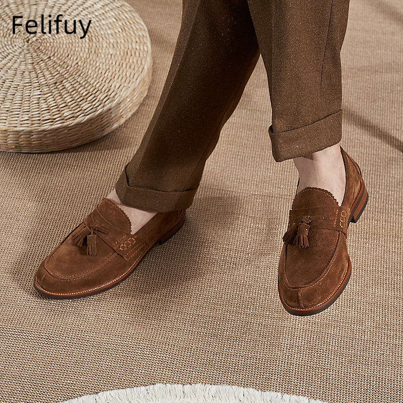 New Brown Men Flat Loafers Cow – обзор и цена Men'S Formal Wear