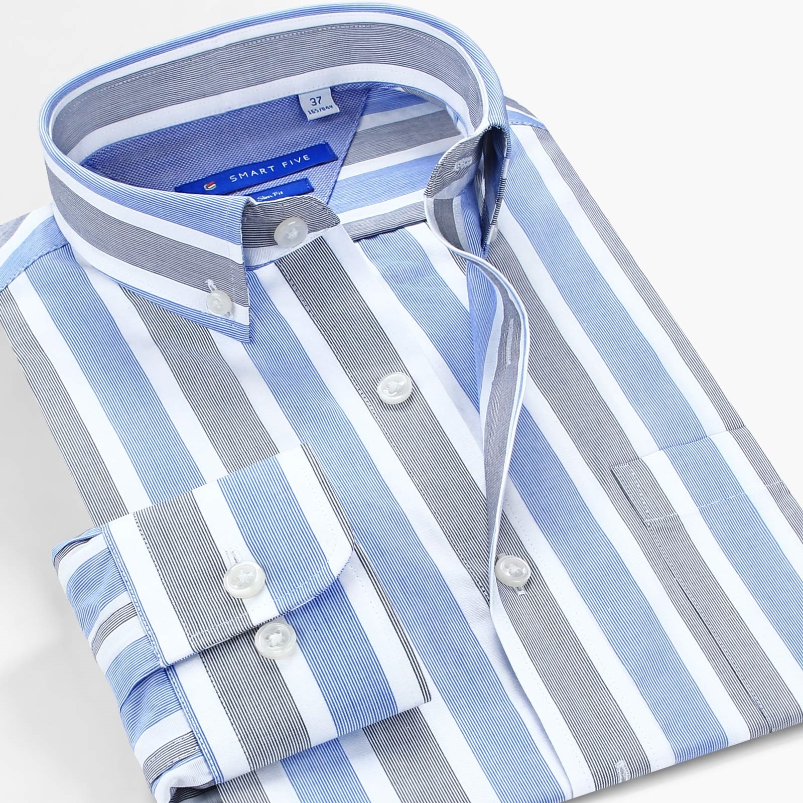 Men's 100% Cotton Striped Shir – обзор и цена Men Formal Wear Brands