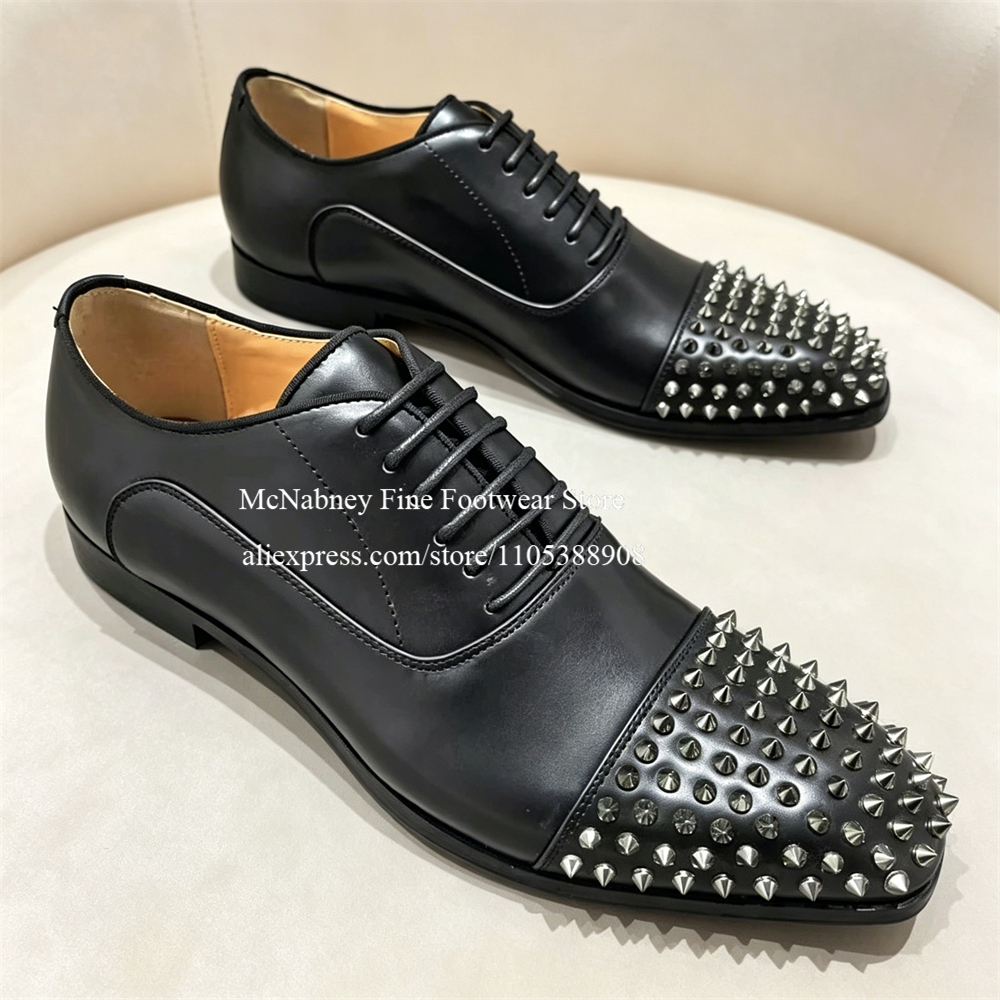 Spike Studs Leather Dress Shoe – обзор и цена Men'S Style Formal Wear