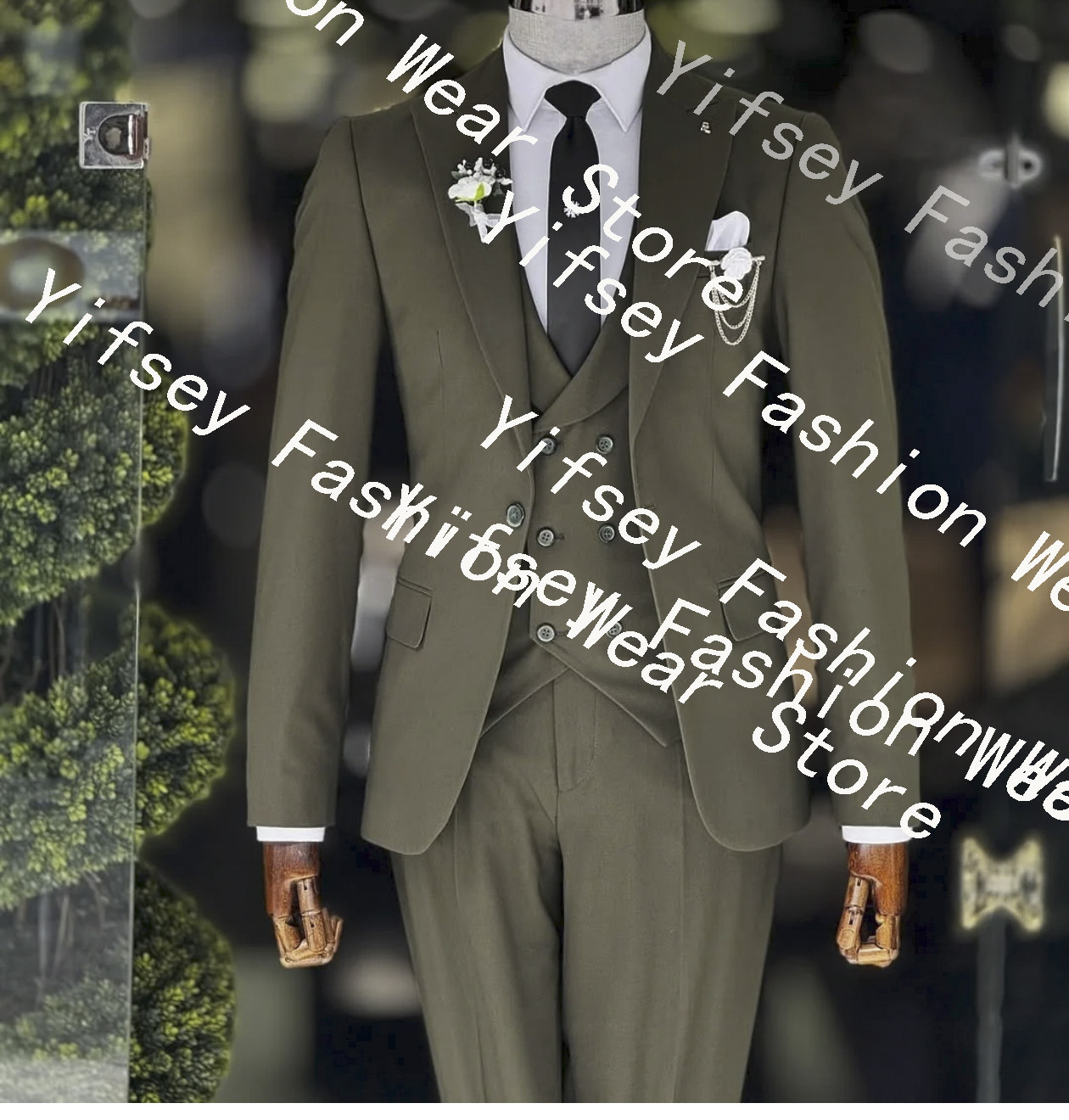Fashion Army Green Men's Suit  – обзор и цена Men'S Formal Wear